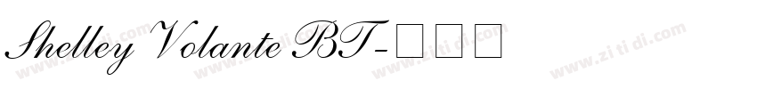 Shelley Volante BT字体转换